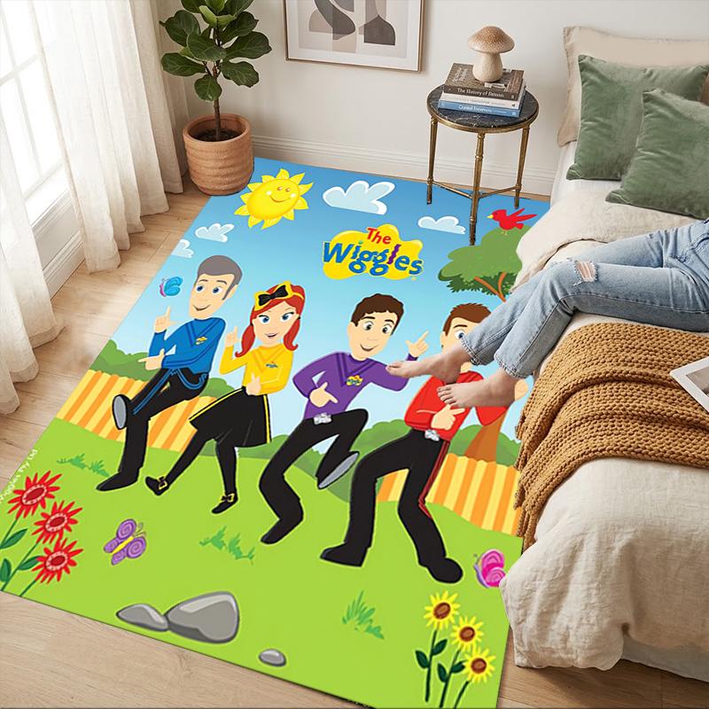 Wiggles Living Room Nonslip Area Rug Soft Carpet For Bedroom Game Playroom Sofa Office Home Decor Doormat Christmas Gift C9261388