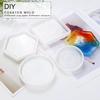 Coaster Molds Silicone Epoxy Resin Mold Trays For Making Coasters, Candle Holders DIY