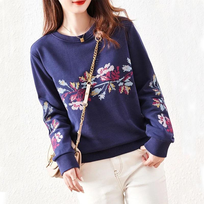 Вышитая куртка-толстовка с капюшоном для женщин, стильная и качественная корейская осенняя верхняя одежда