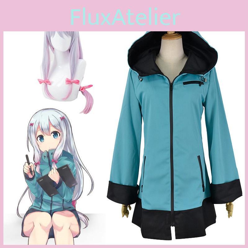 Эроманга Сэнсэй Идзуми Сагири Костюм на молнии Косплей Толстовка Пальто для Хэллоуина и вечеринок