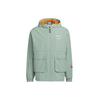Originals Trefoil Logo Solid Long Sleeve Hooded Jacket Men Outerwear Silver Grey Green IK8594