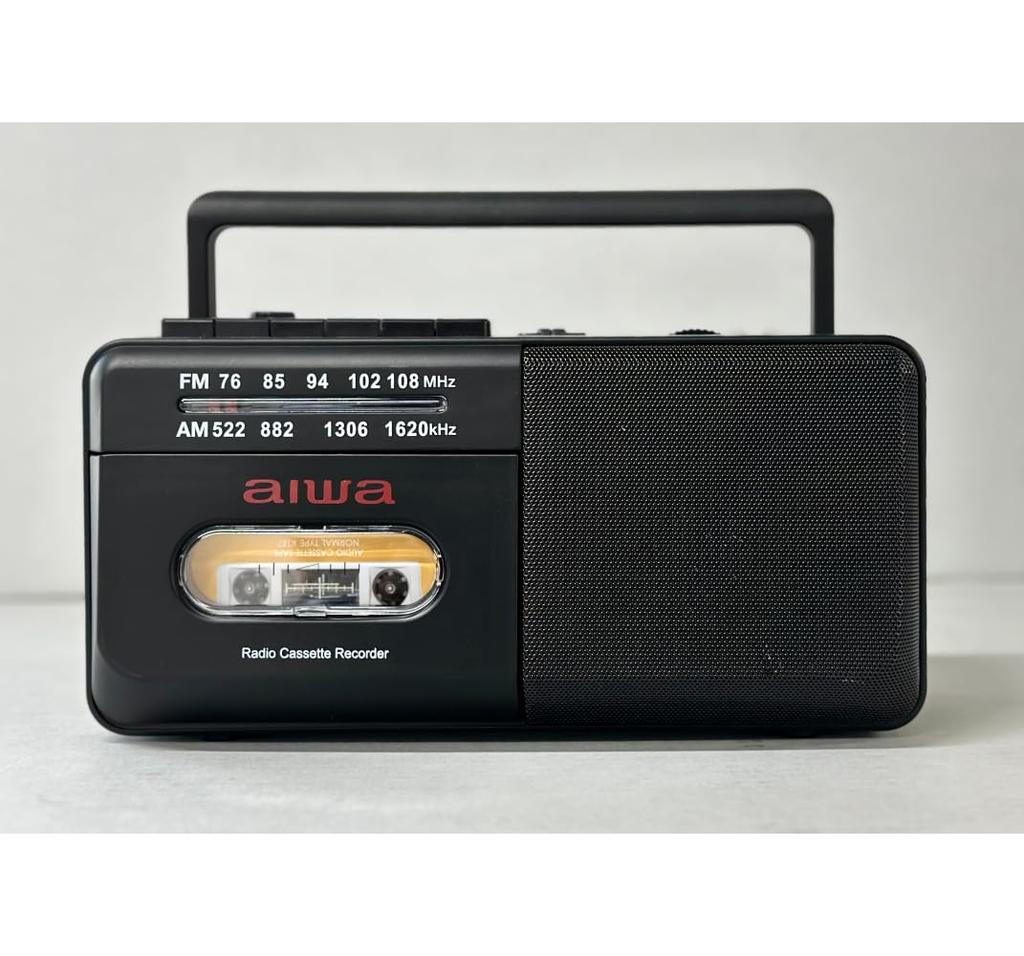 Aiwa Radio Cassette Player Audio RCP4 Cassette Tape Player Black -G GAA4-RCP0004(BK)