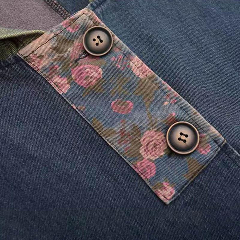 Хлопковый женский жилет на весну и осень, джинсовый кардиган больших размеров, жилет в стиле ретро с капюшоном и карманами, жилет с принтом
