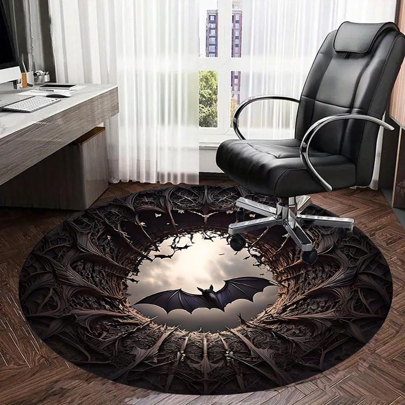 1pc Office Carpet Chair Mats Bat Cave Fantasy Artwork Perfect for Decorating Office Chairs, Living Rooms, Or Bedrooms.YDT080