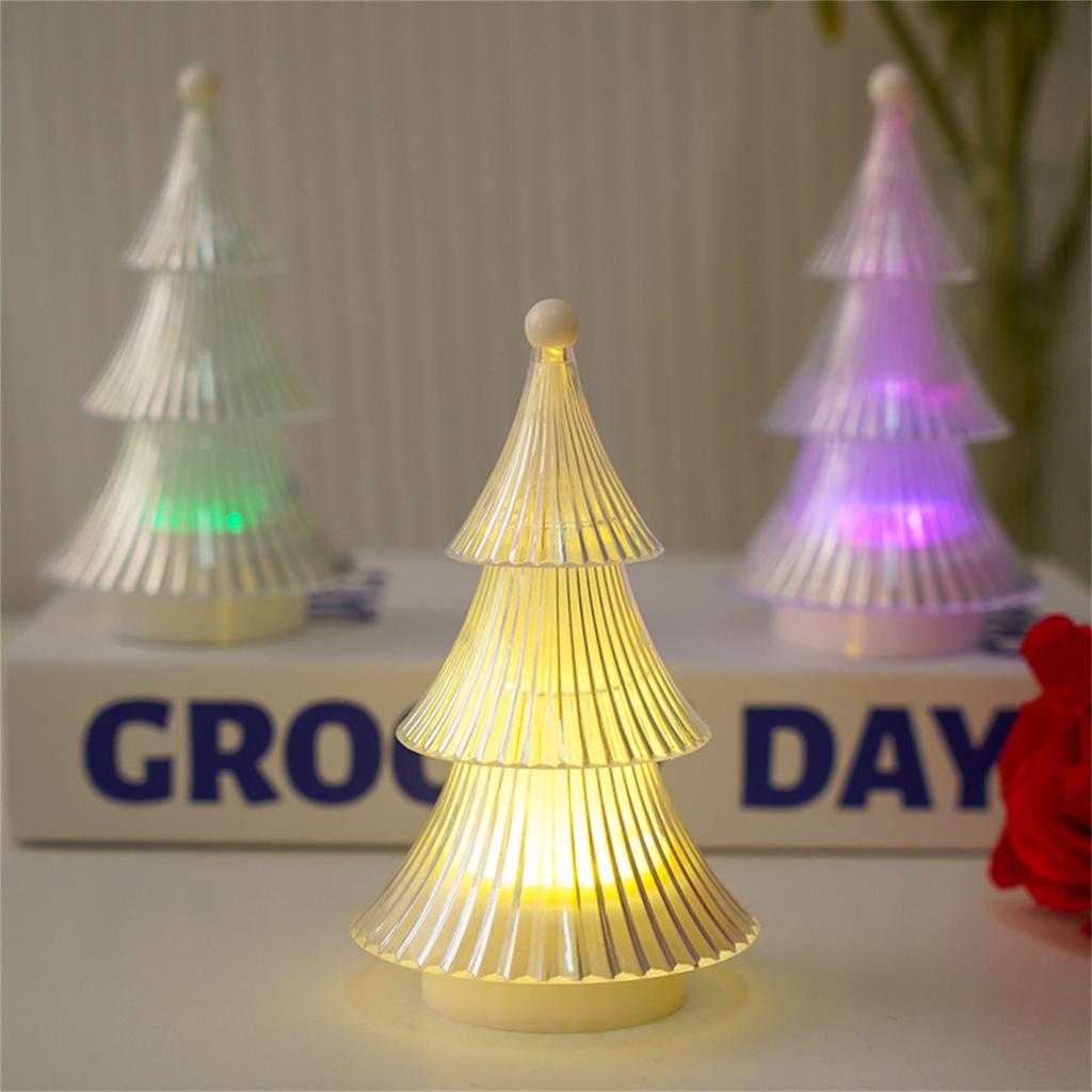 Хрустальная рождественская елка, свеча, лампа, настольное украшение, атмосфера, маленький ночник, украшение, атмосфера, свет, рождественское украшение