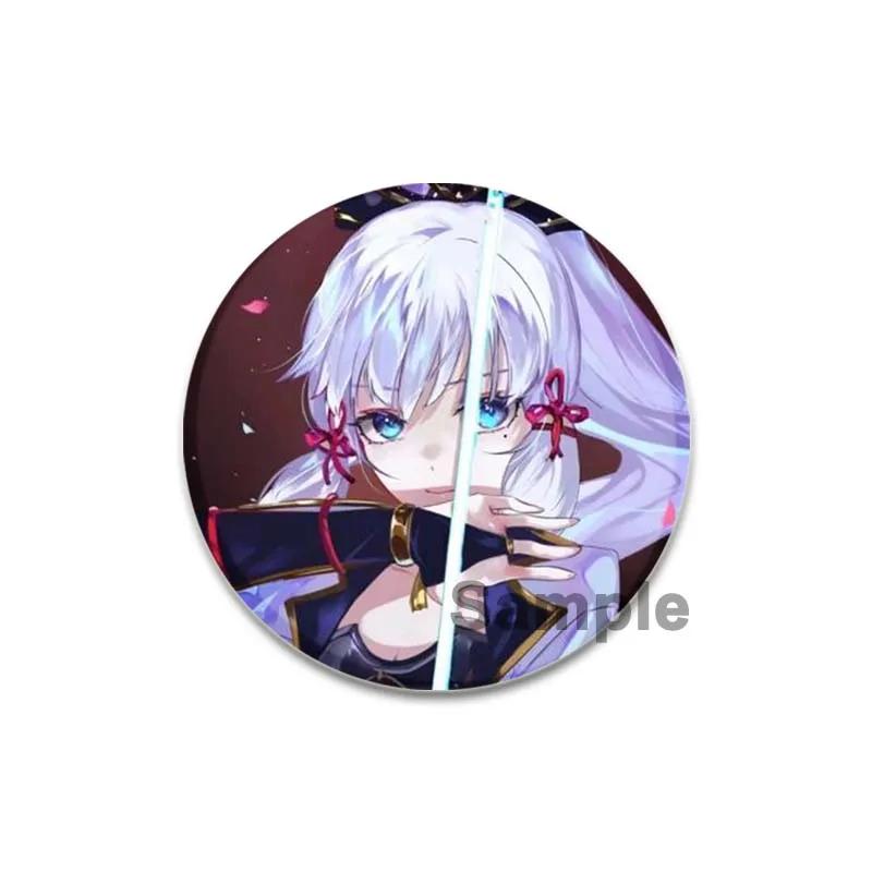 Значок Genshin Impact 32/44/58 мм, милые броши для косплея Камидзато Аяка, креативные изысканные эмалевые булавки для одежды, рюкзака, ювелирных изделий, аксессуаров