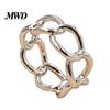 Anti-oxidation Scarf Clip Hollow Chain Ring, Modern Retro Accessory Fashion Holder for Women Shirts Shawls Neckerchiefs Decorative Ring