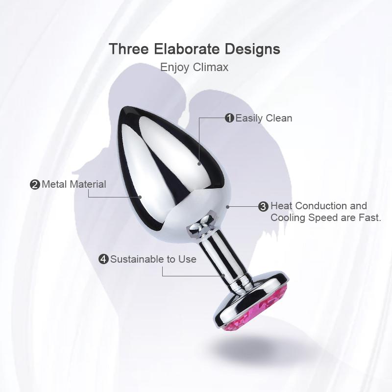 Stainless Cat Face Jewel Base Anal Plug Holle Kitty Cat Butt Plug Metal Prostate Massager Anus Stimulator Dildos Adult Sex Toys