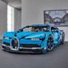 1:8 Больших Строительных Блоков Модель Спортивного Автомобиля Bugatti Детская Сложная Сборка Спортивный Автомобиль Подарок Мальчику на День Рождения