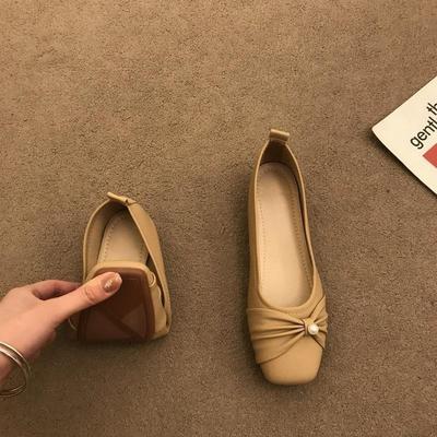 Модная горячая распродажа туфли-лодочки с мелким вырезом корейского стиля мягкие слипоны женская обувь 2025 лето удобные туфли Мэри Джейн Woma