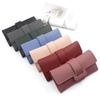 Korean Style Women's Tri-fold Long Fashion Wallet Clutch with Buckle