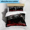 3PCS Horror Movie Characters Collage 3pcs Bedding,Including 3PCS Duvet Cover And 2pcs Pillowcases Perfect for Christmas,Ideal for Bedroom, Dormitory