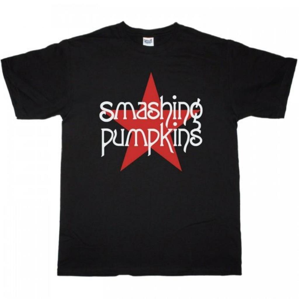 Унисекс Хлопковая Футболка для Взрослых с Логотипом The Smashing Pumpkins