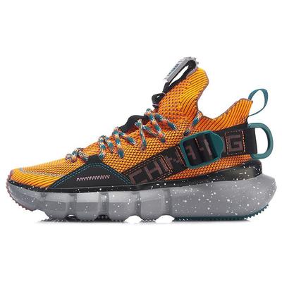 Li Ning Wudao 2.3 Ткань Синтетическая кожа Амортизирующая Нескользящая Износостойкая Низкая Повседневная Обувь Женская Повседневная Обувь AGBP092-1