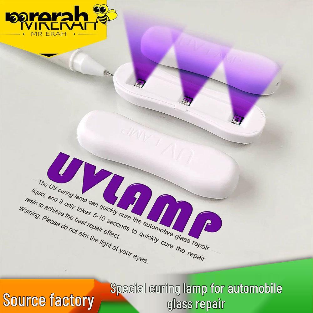 Набор инструментов для ремонта лобового стекла автомобиля с жидкостью для ремонта стекла