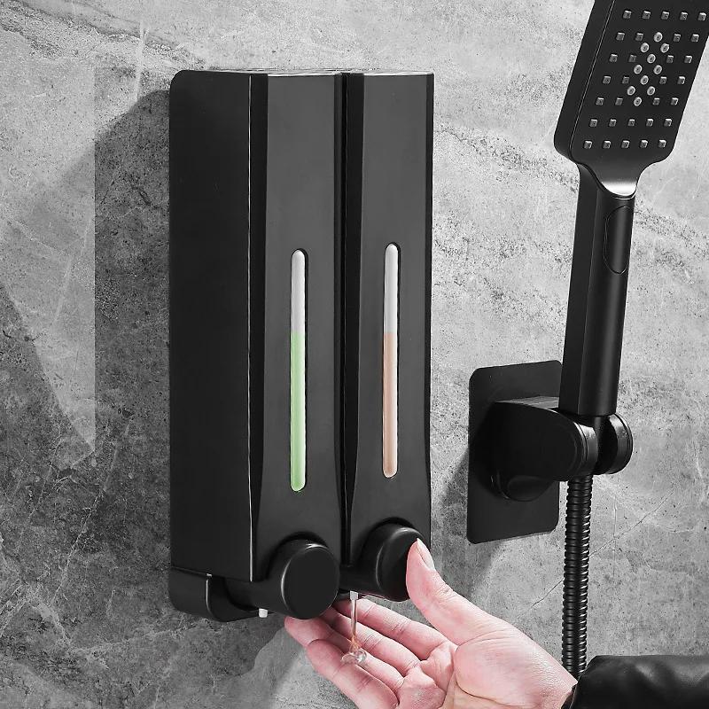 Nail Free Настенный дозатор мыла для ванной комнаты и кухни отеля Настенный дезинфицирующее средство для рук Гель для душа Шампунь Пресс-дозатор мыла