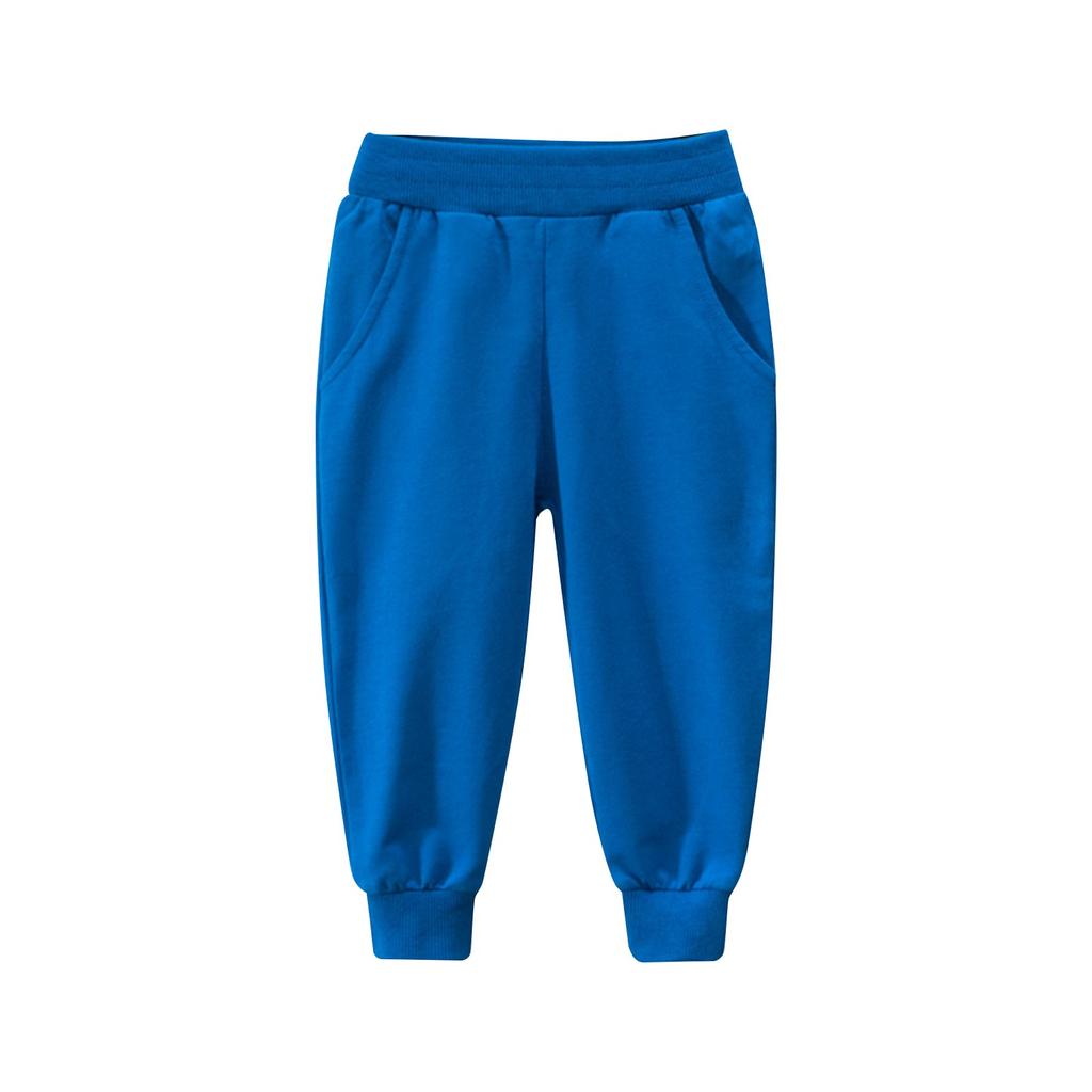 Winter Boys And Girls Solid Color Sports Pants Long Pants