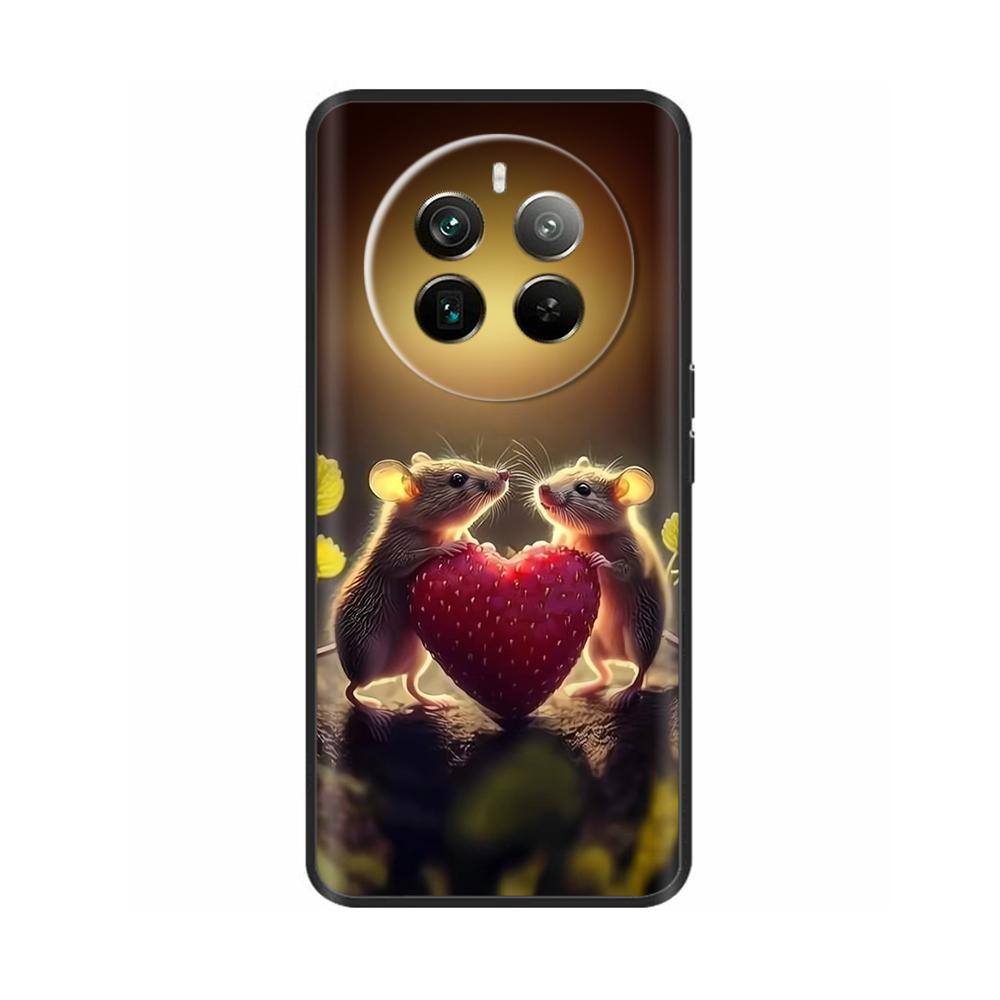 Силиконовый чехол для телефона Realme 12 Pro Plus Мягкая черная задняя крышка для Realme 12 Pro + Realme12 Funda Защитный чехол Coque
