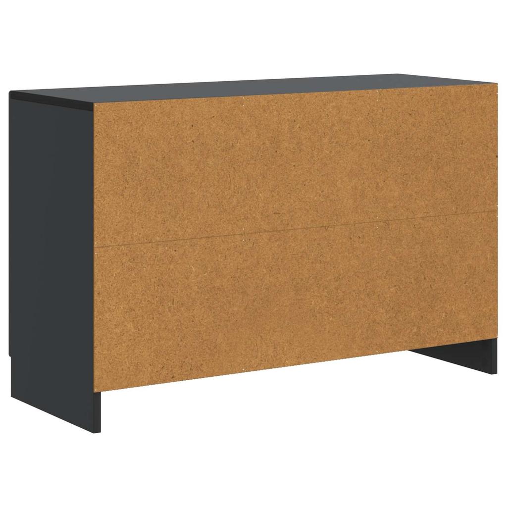 Sideboard in Black 89 x 34.5 x 57 cm Particleboard