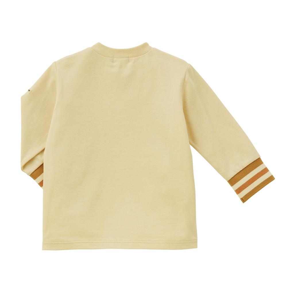 MIKI HOUSE HOT BISCUITS Long Sleeve T-Shirt, Boys and Girls, Baby, Children's Clothing, Ivory, 100cm, 73-5201-680