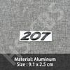 3D Black ABS Car Rear Trunk Emblem Front Hood Badge Stickers For Peugeot m 206 307 308 3008 207 208 407 408 508 2008 5008 Styling