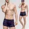 Большие размеры для мужчин 1 шт. горячие мягкие шорты из модала с принтом, с карманом-выпуклостью, гипертрофированные боксеры, модное нижнее белье 7XL, дышащие уникальные трусы