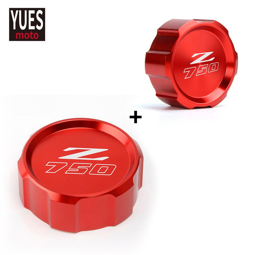 Аксессуары для мотоциклов, красная передняя и задняя крышка главного резервуара цилиндра для Kawasaki Z750 Z 750 2007-2012 2008 2010