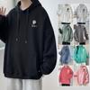 New Hoodie Brand Clothing Casual Hooded Men Fashion Sweatshirts Fleece Oversized Loose Streetwear