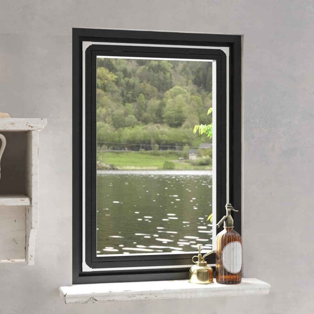 vidaXL Magnet-Insektenschutz für Fenster Weiß 80x120 cm
