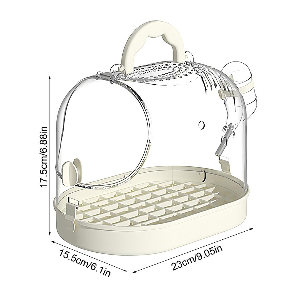 Прозрачная клетка для попугаев, переноска для птиц, клетка для транспортировки птиц, рюкзак для попугаев, пряжка для защиты от побега птицы