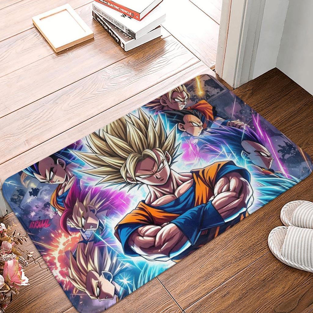 Goku Anime Dragon Ball Doormat Mat Anti-Slip Kitchen Bathroom Toilet Rug Carpet 40*60cm