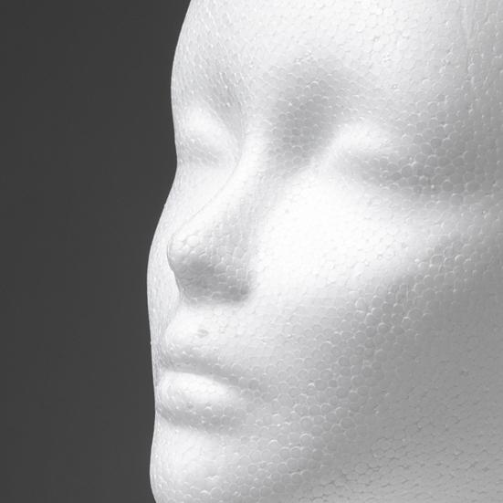 Foam Head for Wigs Female Mannequin Head Headset Wig Display Stand Hairpieces Hats Holder Lightweight Cap Stand for Home Salon Travel