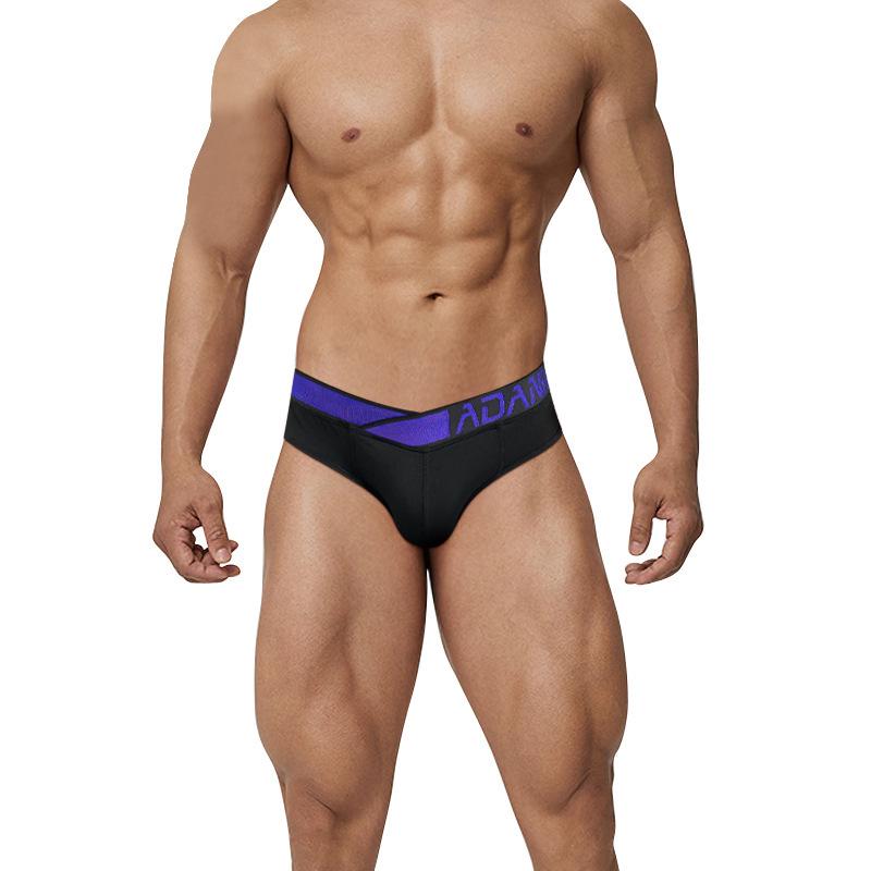 Men's Low-Rise Laser Gradient Briefs - Breathable Modal with U-Convex Pouch and Hip-Lifting Design