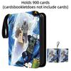 400pcs/900pcs Naruto Card Album Book Folder Anime Collections Zipper Cards Binder Holder Toy Gift