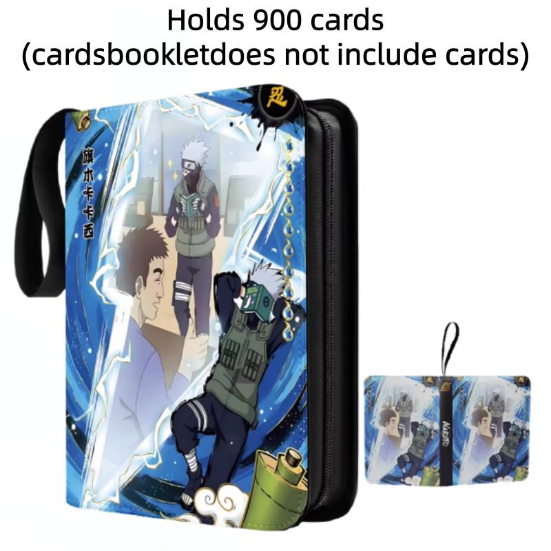400pcs/900pcs Naruto Card Album Book Folder Anime Collections Zipper Cards Binder Holder Toy Gift