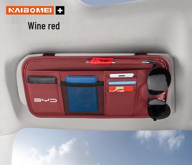 BMW Car Sunglasses Clips & Sun Visor Storage Bags for 1, 3, 5, 6, 7 Series, X1, X3, X4, X5, X6