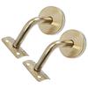 2 Pcs Wall Mounted Shelves Banister Rail Support Handrail Fixing Brackets Banister Wall Mounts Wall Rail Bracket