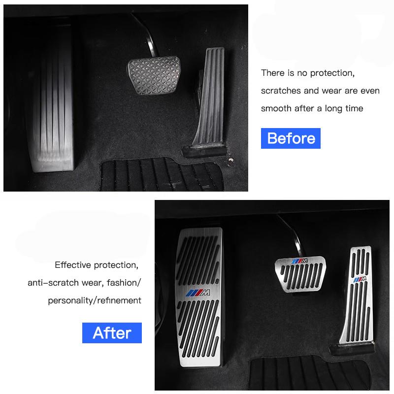 BMW Автомобильные педали тормоза и газа Аксессуары для BMW 1 2 3 4 5 7 Серии Для BMW F12 F13 G30 G32 F34 F40 F45 F46 X1 X2 X3 X5 X4