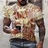 Fashion Men's Oversized T-Shirt Summer Short-Sleeve 3D Creativity Printed Sports Fitness Shirt Breathable Streetwear
