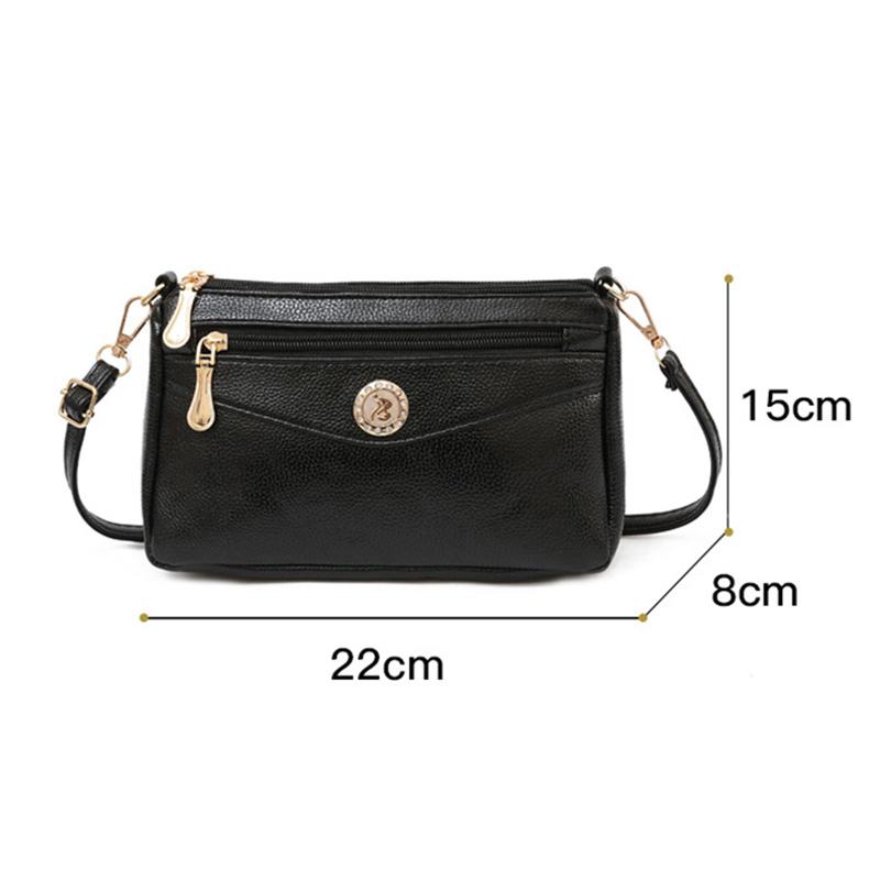 Модная простая женская дизайнерская сумочка Высококачественная маленькая сумка-мессенджер Однотонная сумка через плечо кроссбоди Клатч