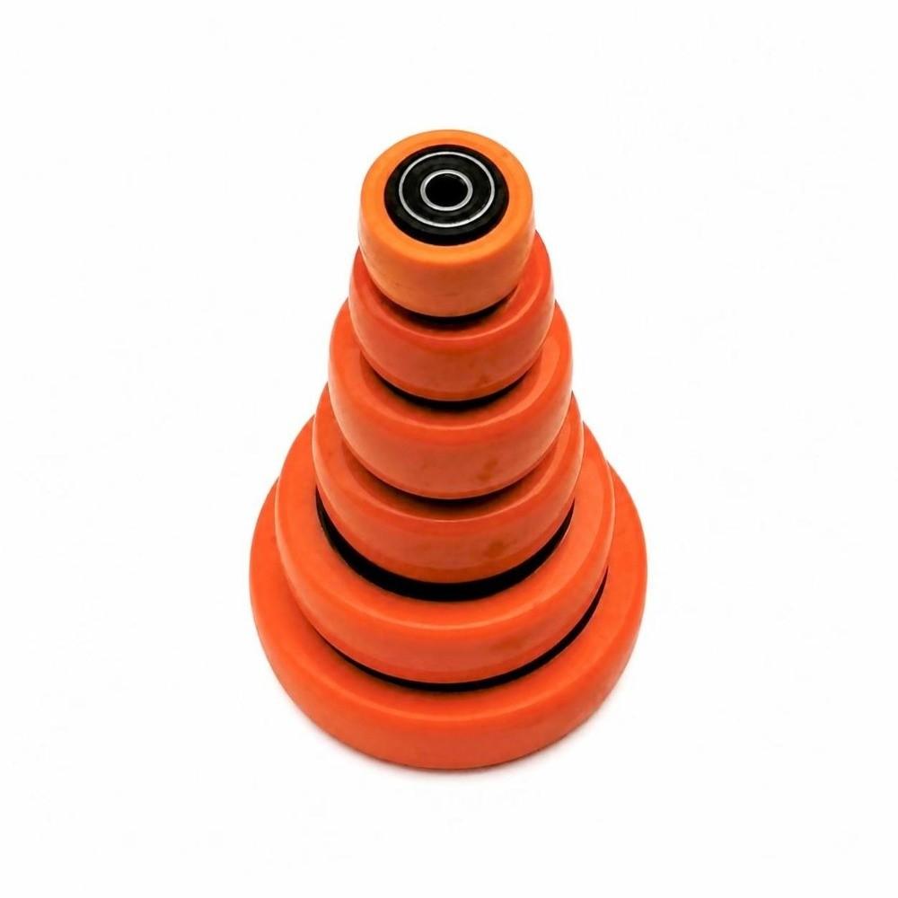 High Load Capacity Trolley Wheel Double Bearings Replacement Wheel Heavy Duty Application