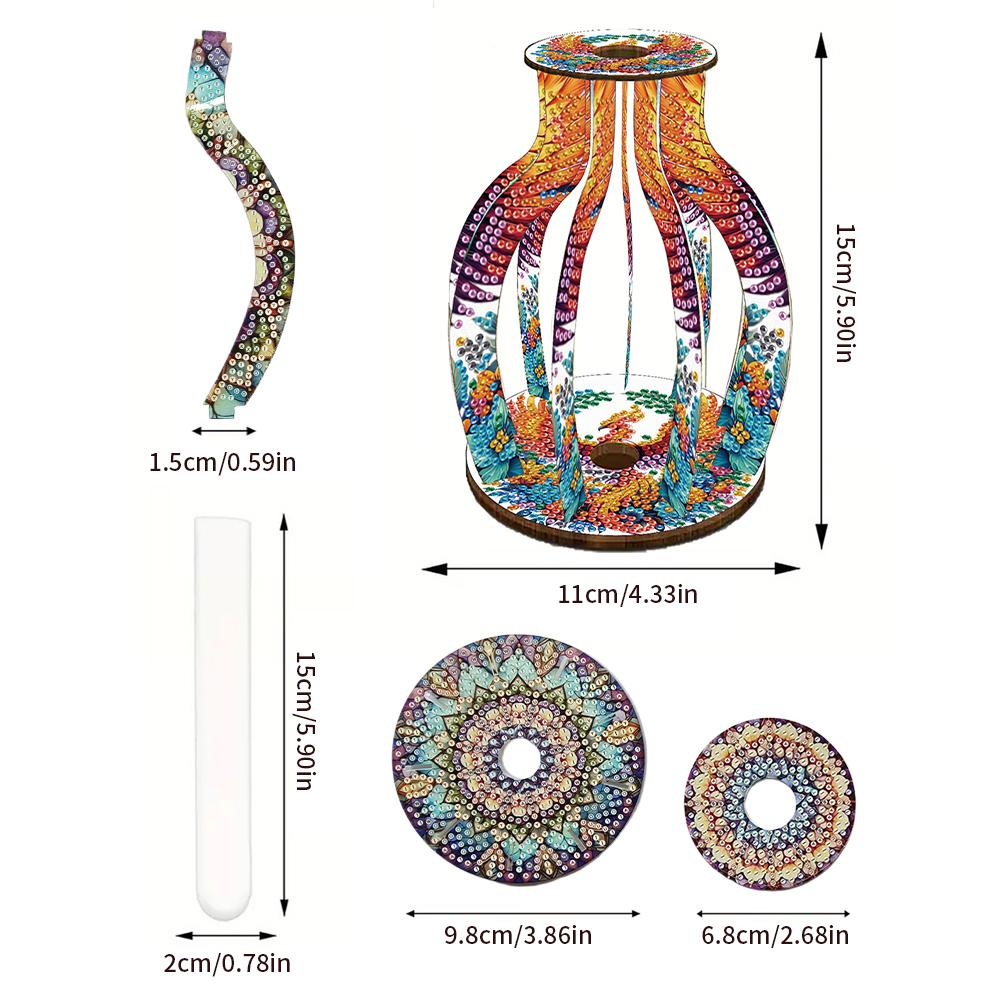 DIY Artistic Vase Diamond Painting Desktop Ornaments Kit Double Sided Drill for Adults Living Room Home Decor diamond painting