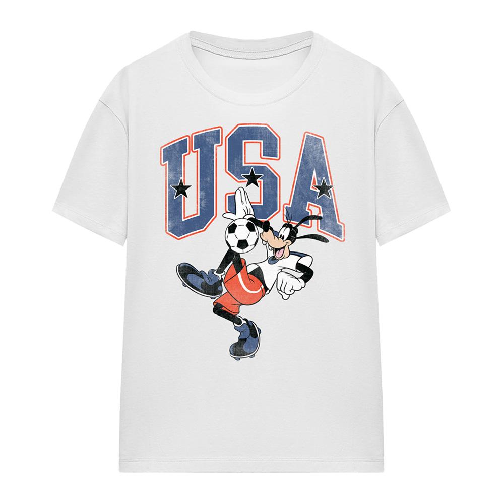Disney Womens/Ladies Football USA Goofy T-Shirt