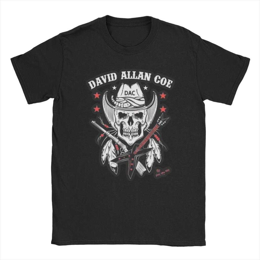 David Allan Coe T Shirt Unisex Women Pure Cotton Cool TShirt Round Collar Tees Short Sleeve Clothes Graphic Printed