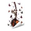 Черный Кот Оконное Искусство Хэллоуин Статичная Наклейка, Декали с Рисунком Замка Призраков, Водонепроницаемые Настенные Обои ПВХ Статичные для Дома Праздничные Вечеринки