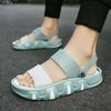 Sandals Men's Trend 2025 New One Man and One Woman Wearing Beach Shoes Non-slip Soft-soled Cool Slippers Thick-soled Slippers Summer