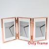 5 And 7 Inch Double Sided Transparent Fold Dual Photo Frame For Decor Home