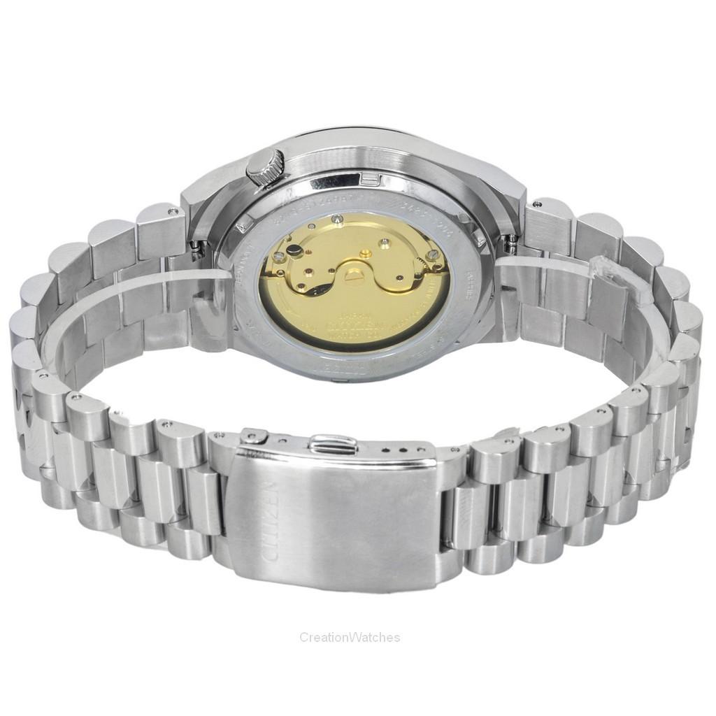 Citizen Часы мужские Tsuyosa из нержавеющей стали с синим циферблатом, автоматические NJ0150-81L