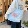 Candy Color Tote Bag Canvas Handbag Fresh Shoulder Bag  Girls