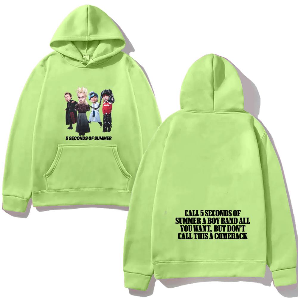 5 Seconds of Summer НОВЫЙ Альбом Толстовка с капюшоном Гранж Осень Зима Готика Флисовая одежда Высокое качество Топ